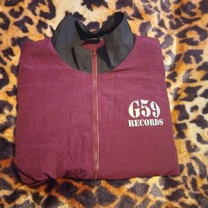 Men's Burgundy Windbreaker